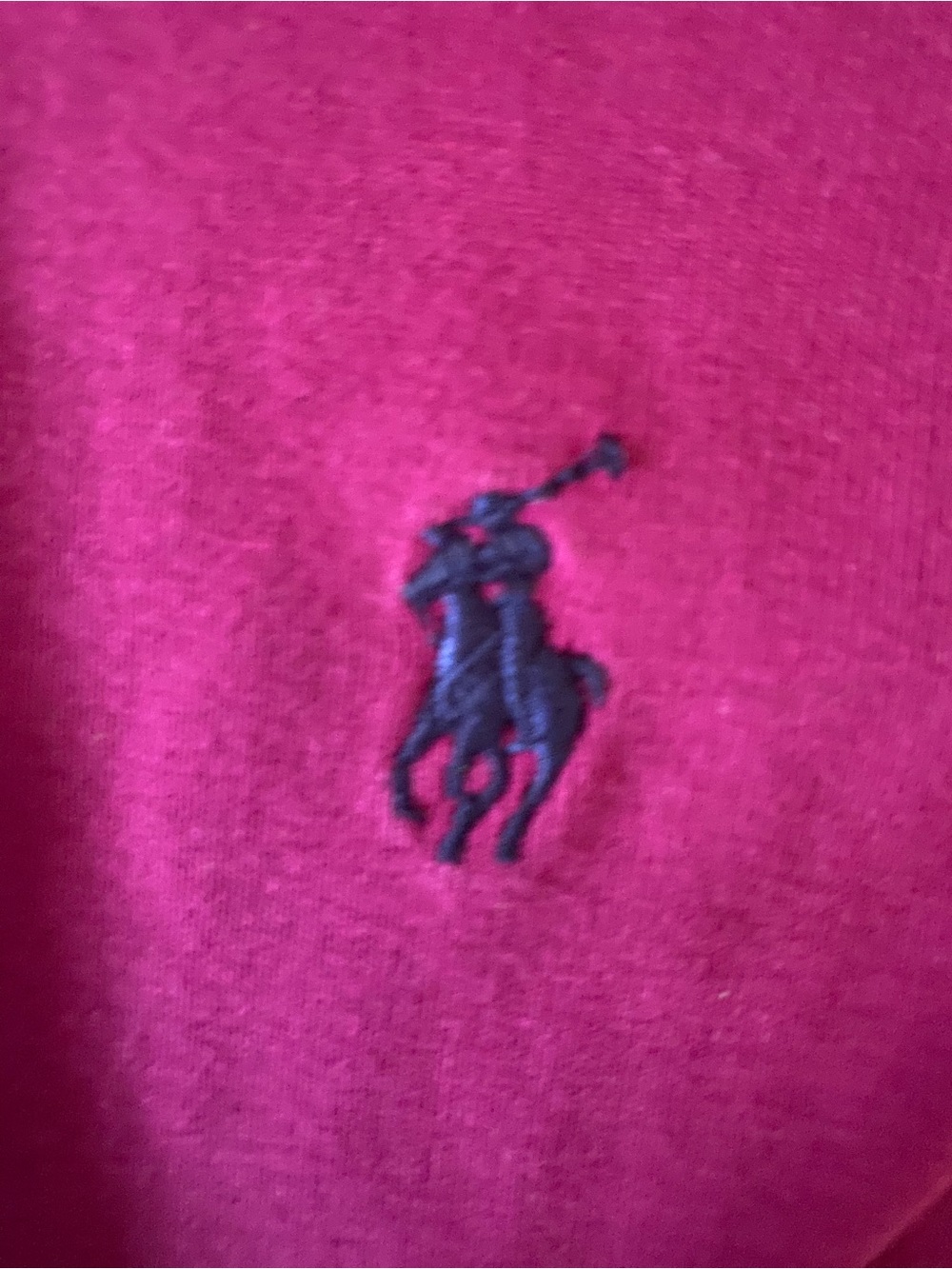 Ralph Lauren Sport Magenta/Fuchsia Long Sleeve Cotton Logo Top Large - Picture 3 of 4